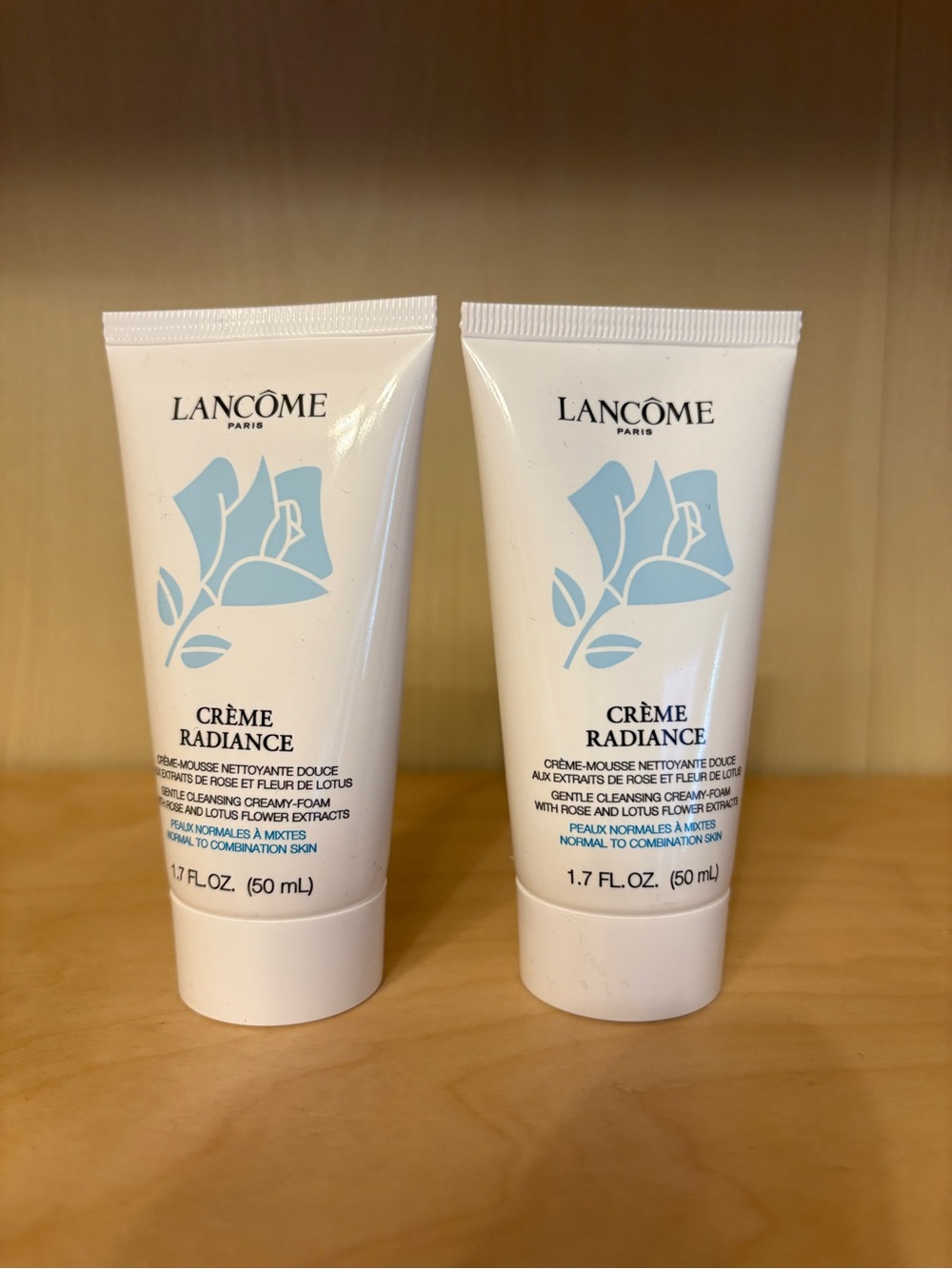Lancôme Crème Radiance Clarifying Cream-To-Foam Cleanser 50mlx2